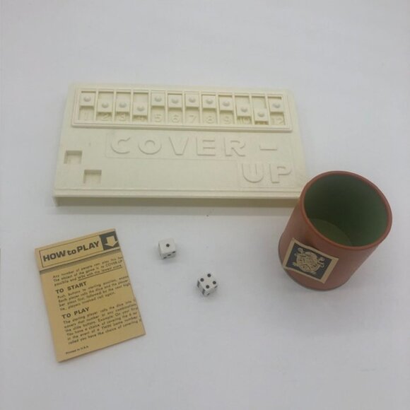 Vintage 1969 Crisloid Plastics Cover-Up Fast Exciting Family Game - Picture 3 of 8